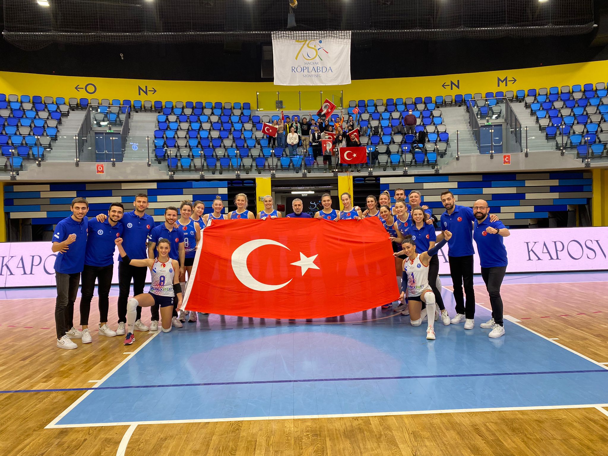 Aydın’ın Sultanları, CEV Challenge Cup 8’li finaller turunda karşılaştığı Macaristan