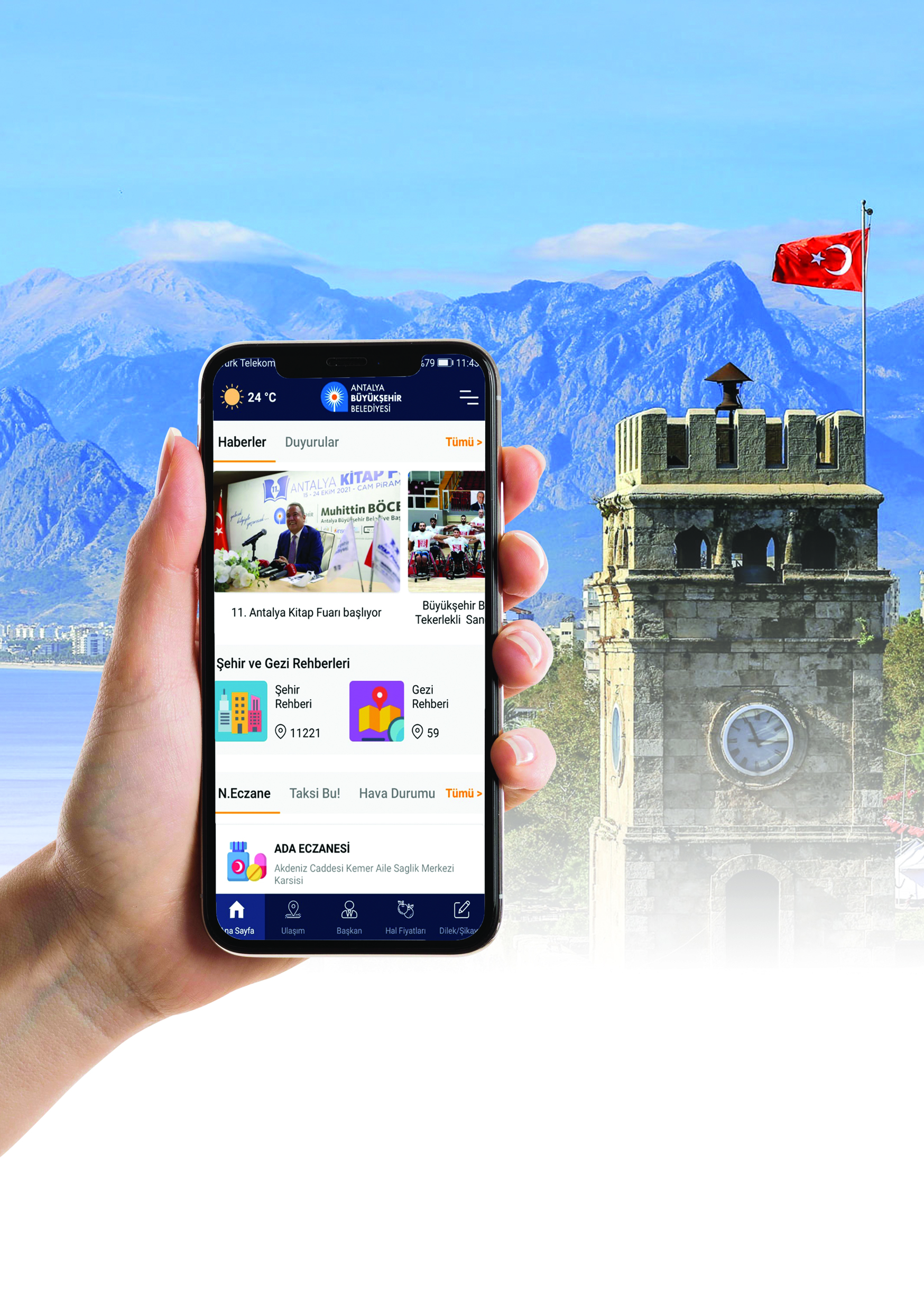 Vatandaşın hayatını kolaylaştıran uygulama; ‘Antalya Mobil’ Antalya Büyükşehir Belediyesi tarafından