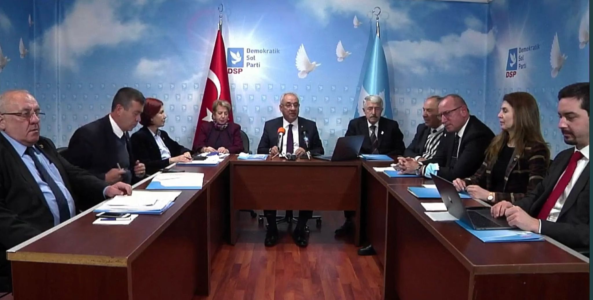 Demokratik Sol Parti Başkanlık Kurulu Genel Başkan Önder Aksakal başkanlığında