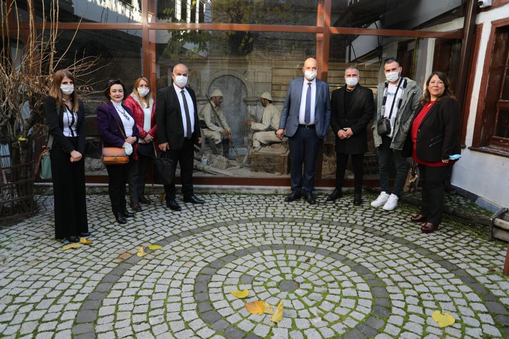Odunpazarı Belediyesi ile Kardeş Belediye Protokolü’nü imzalamak için Eskişehir’e gelen