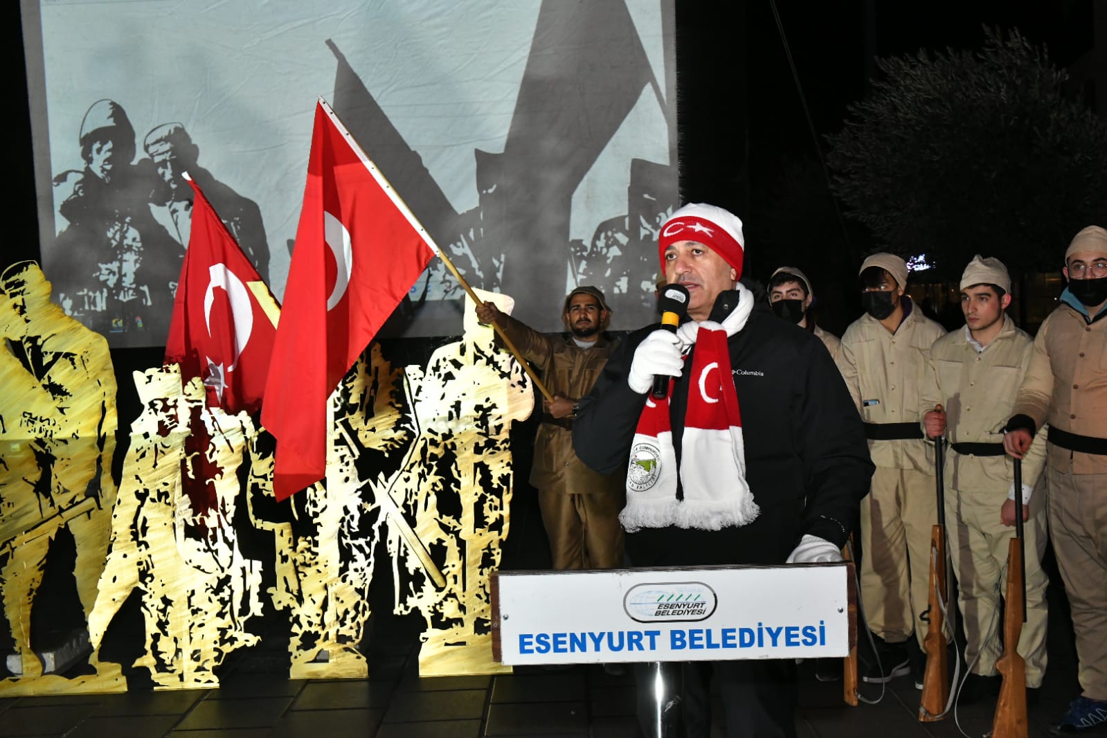 Sarıkamış Şehitleri, şehadetlerinin 107’nci yılında Esenyurt’ta meşaleli yürüyüş ve sinevizyon