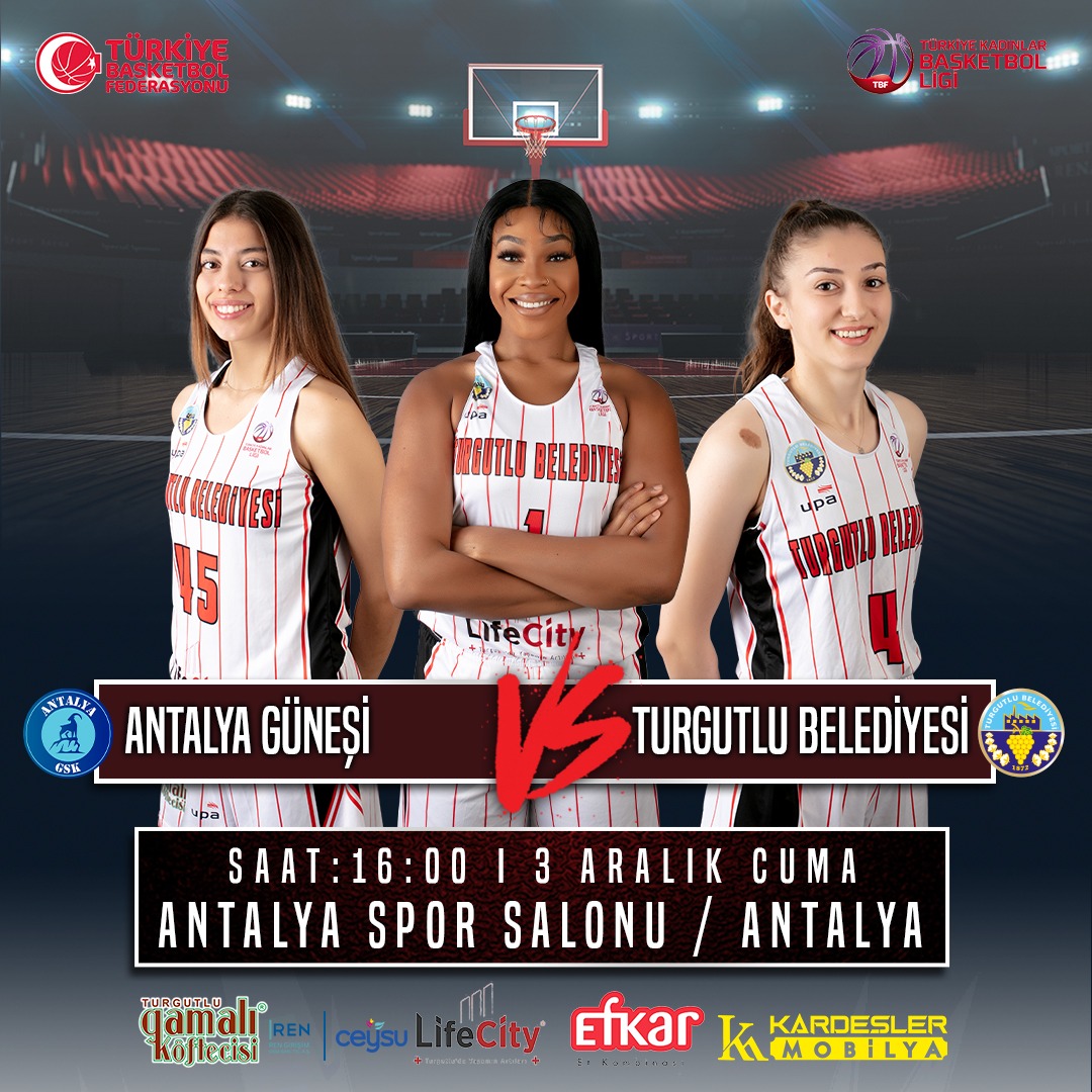 Turgutlu Belediyespor Kadın Basketbol Takımı bu hafta Antalya Güneşi ile