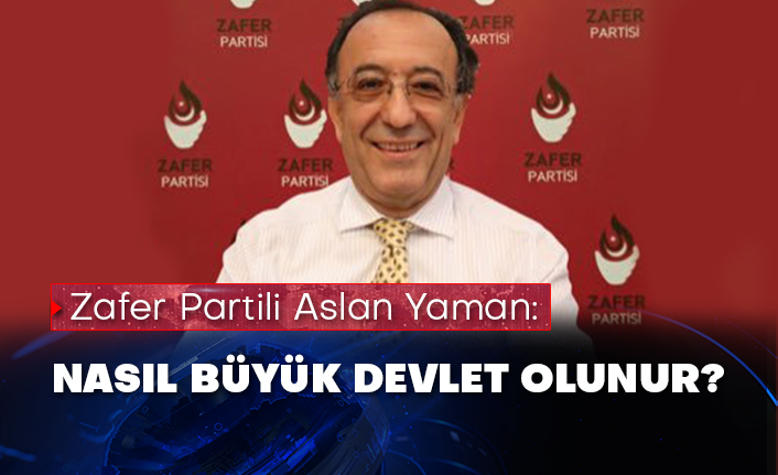   Zafer Partisi Ekonomiden Sorumlu Genel Başkan Yardımcısı Dr. Aslan