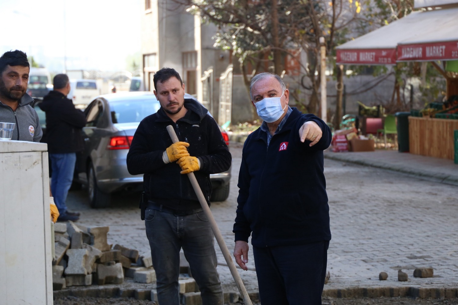 İlçemiz Boğaziçi Mahallesi Kanuni Caddesi üzerinde yapımına başlanan alt yapı,