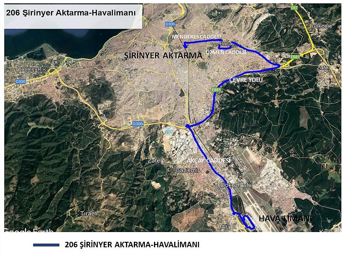 ESHOT Buca’dan Adnan Menderes havalimanına yeni hat açıyor Buca’dan havalimanına otobüsBuca bölgesi sakinlerinden gelen yoğun talep üzerine, Şirinyer