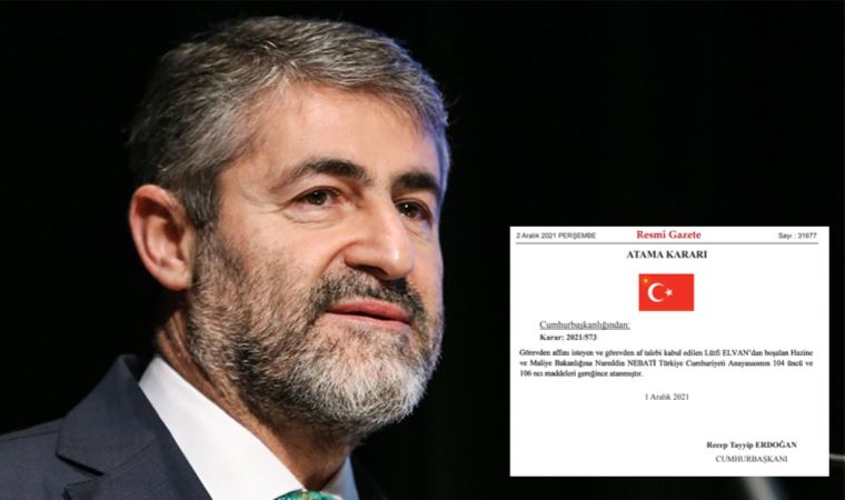 Hazine ve Maliye Bakanı Lütfi Elvan’ın istifasının ardından yardımcısı Nureddin