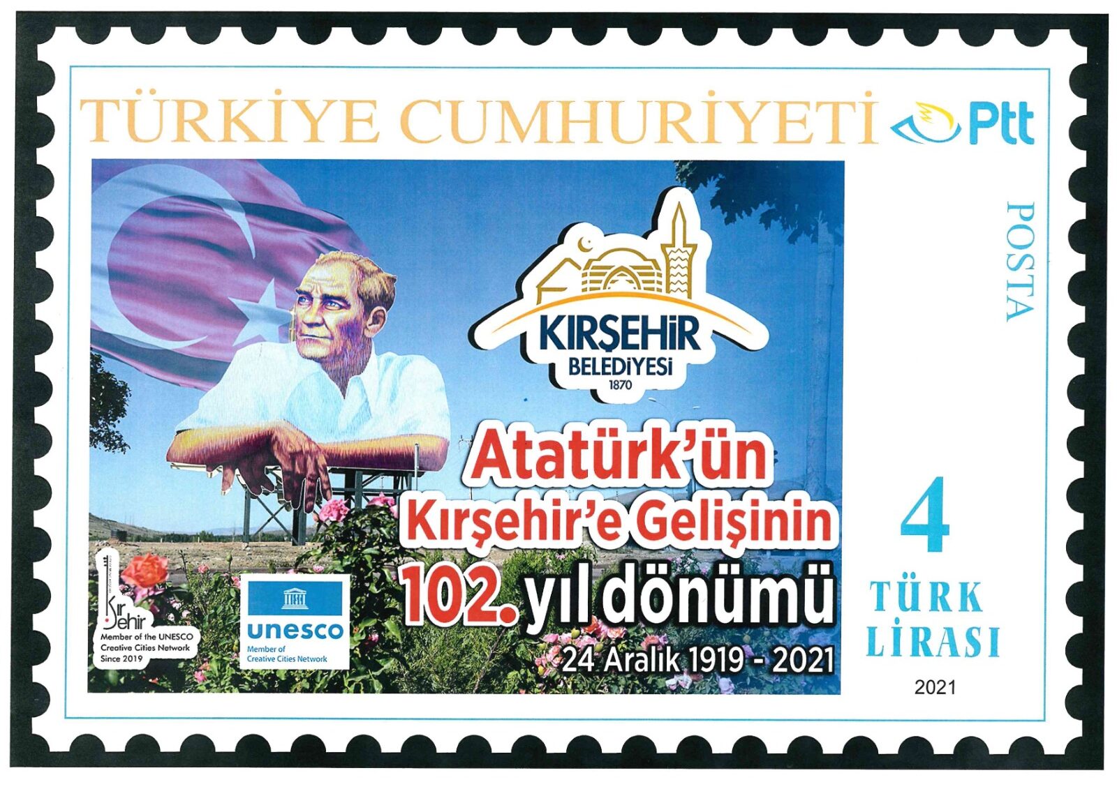 Belediye Başkanı Selahattin Ekicioğlu, Ulu Önderimiz Mustafa Kemal Atatürk’ün Kırşehir’e