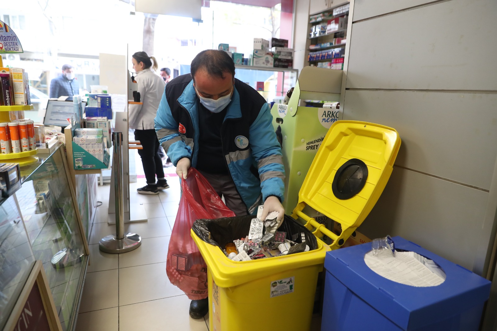 50 GÜNDE 1 TON ATIK İLAÇ TOPLANDI Merkezefendi Belediyesi ve