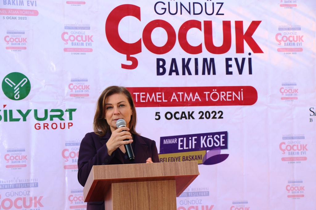 Safranbolu Belediyesi Nazmiye Yeşilyurt Gündüz Çocuk Bakım Evinin Temeli düzenlenen