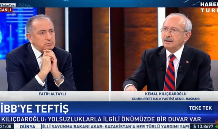 HaberTürk’te canlı yayına katılan CHP lideri Kılıçdaroğlu, iktidarı sandık ile