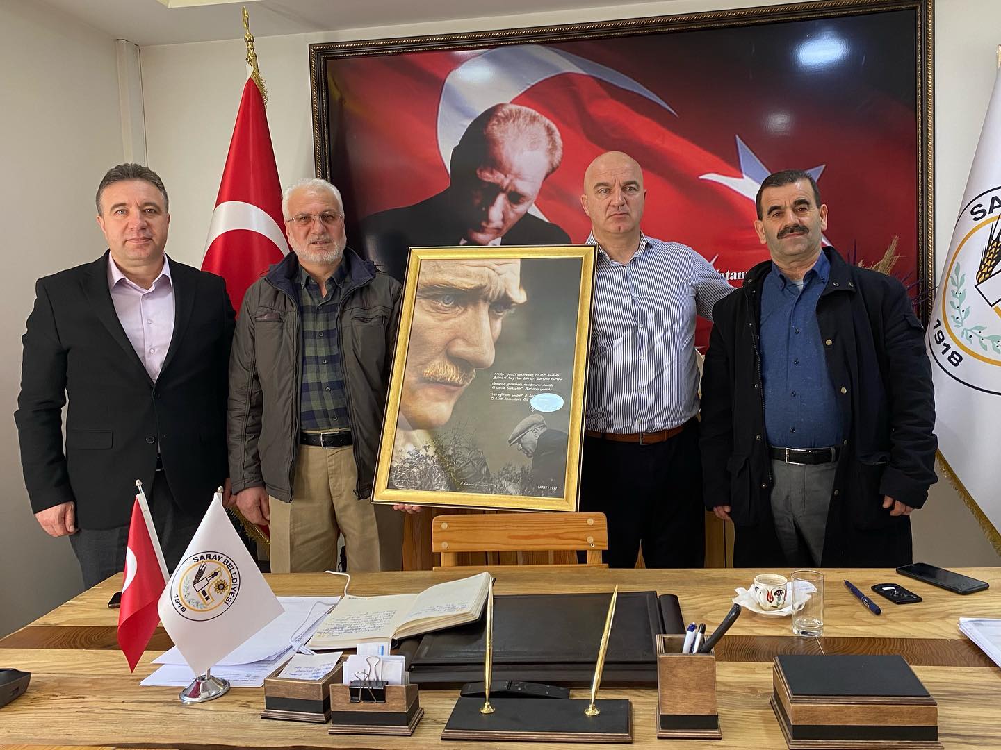Saadet Partisi Saray İlçe Başkanı Şaban Mısırlı ve Yönetim Kurulu