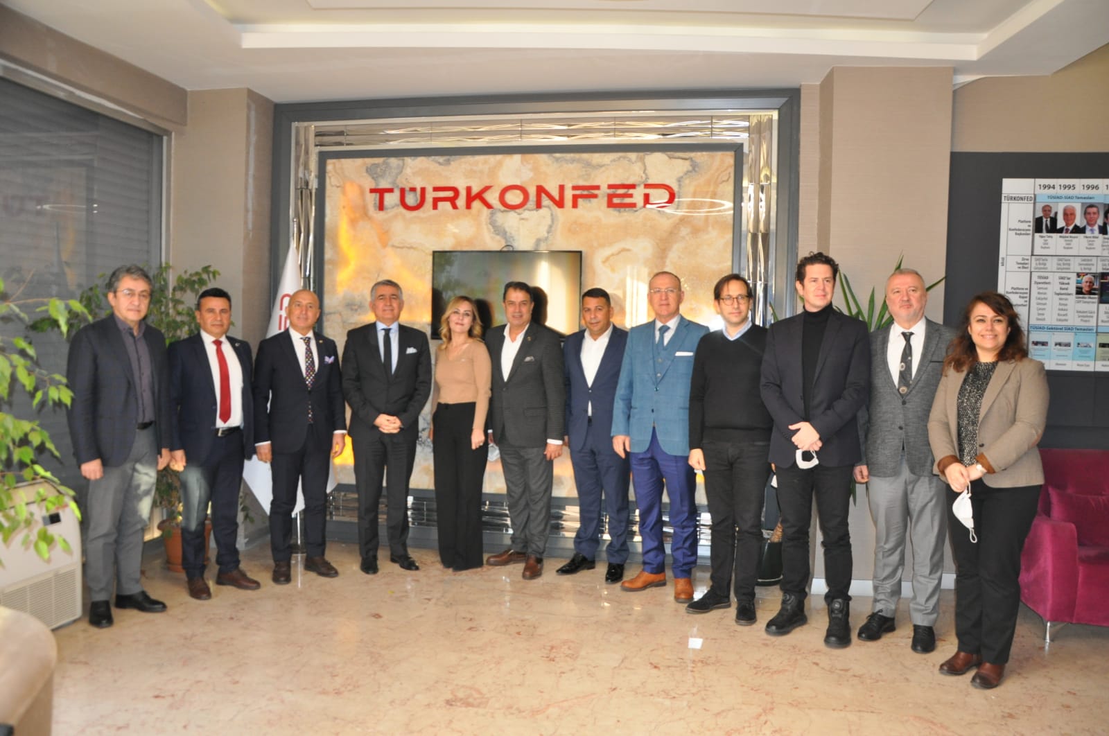 ÇUKUROVA SİFED Yönetim Kurulu Başkanı Hüseyin Kış, Başkan Yardımcıları ve