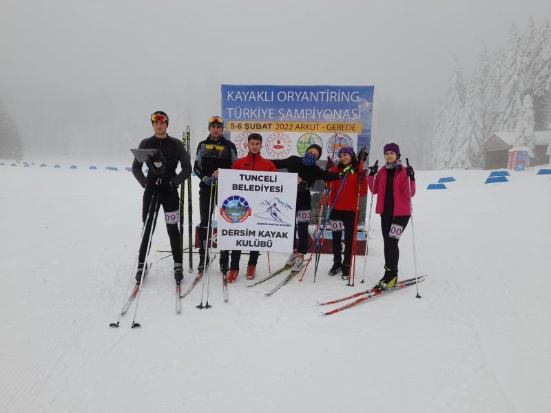 tUNCELİ Belediye Sporcuları Kayaklı Oryantiring Türkiye Şampiyonasında Bolu‘nun Gerede ilçesindeki