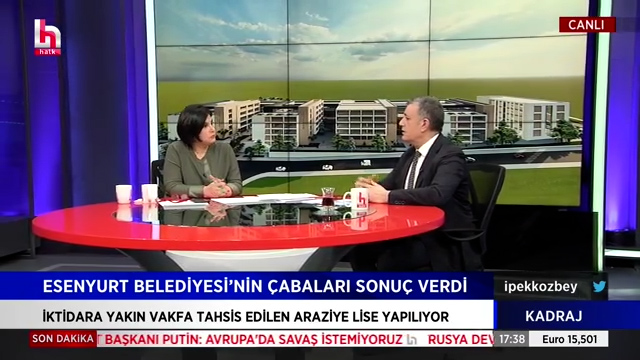 Halk TV’de İpek Özbey’in “Kadraj” programına konuk olan Esenyurt Belediye
