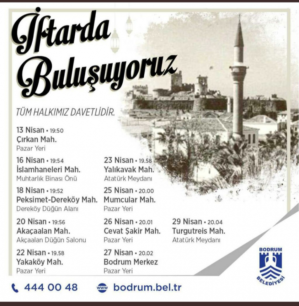 Bodrum Belediyesi tarafından geleneksel olarak her yıl organize edilen ancak