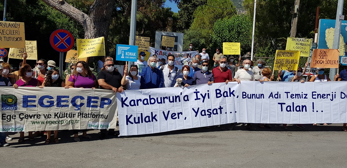 Rüzgâr Enerjisi Santrallerinin adeta istilasına sahne olan Karaburun, bu kez
