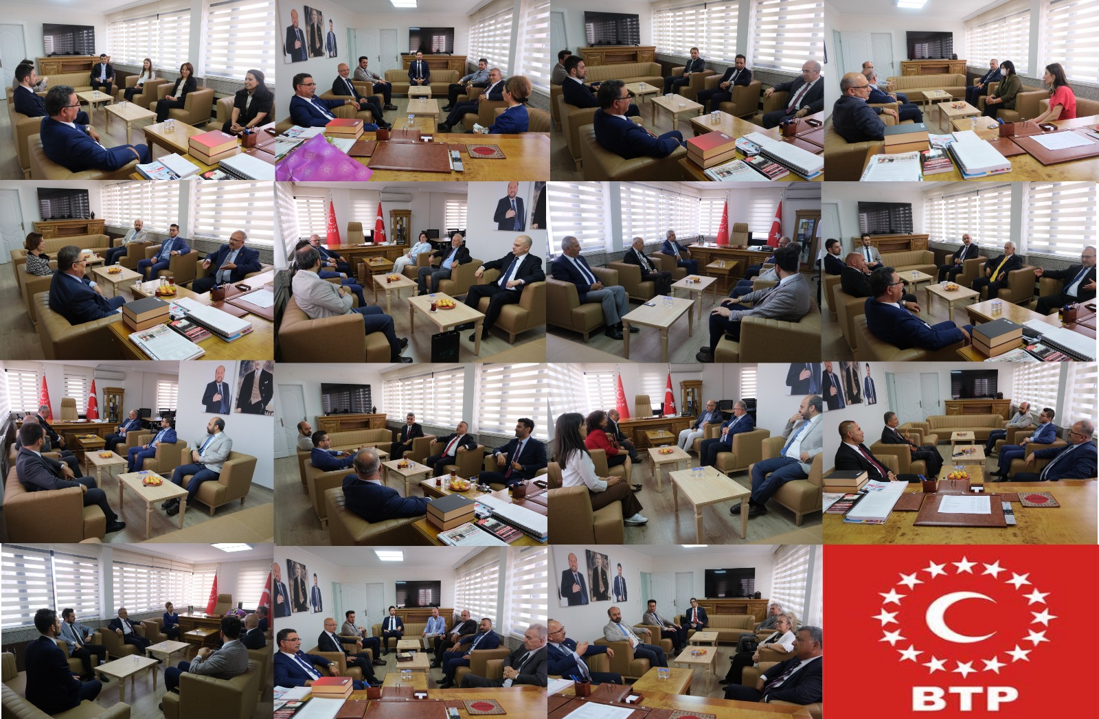 BTP’de bayramlaşma trafiği… Genel merkezde 17 parti heyetiyle bayramlaşıldı Kurban