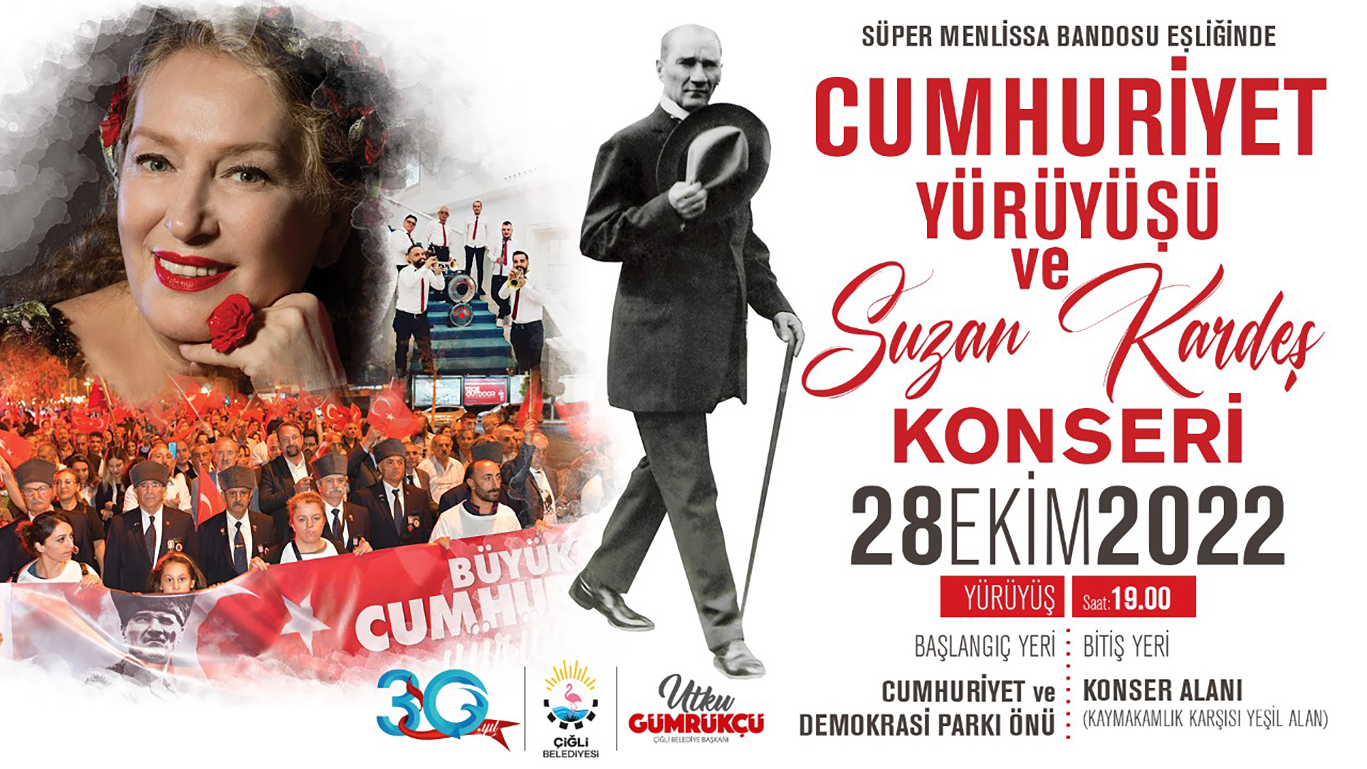 Çiğli Belediyesi, Cumhuriyetin 99. kuruluş yıl dönümünü düzenleyeceği çeşitli etkinlikler