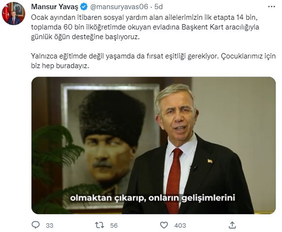 Eğitimde fırsat eşitliğinin sağlanması amacıyla her gün yeni bir projeye