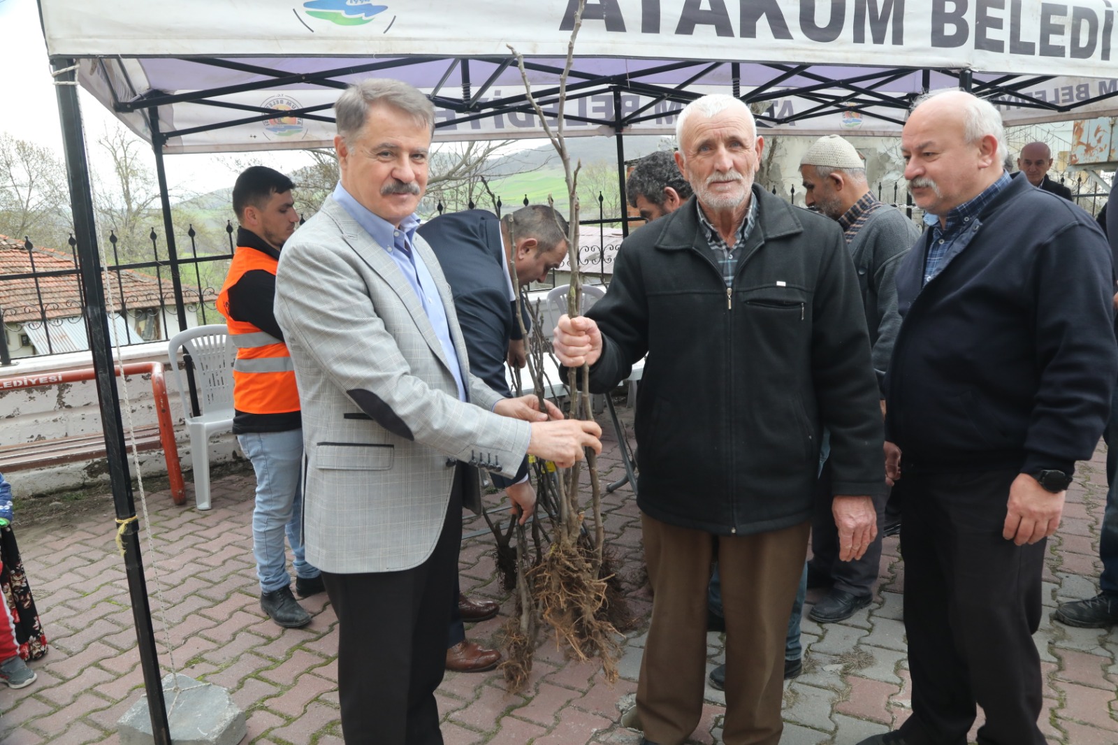 Çiftçiye 1000 adet incir fidanı desteği Başkan Deveci öncülüğünde çiftçinin