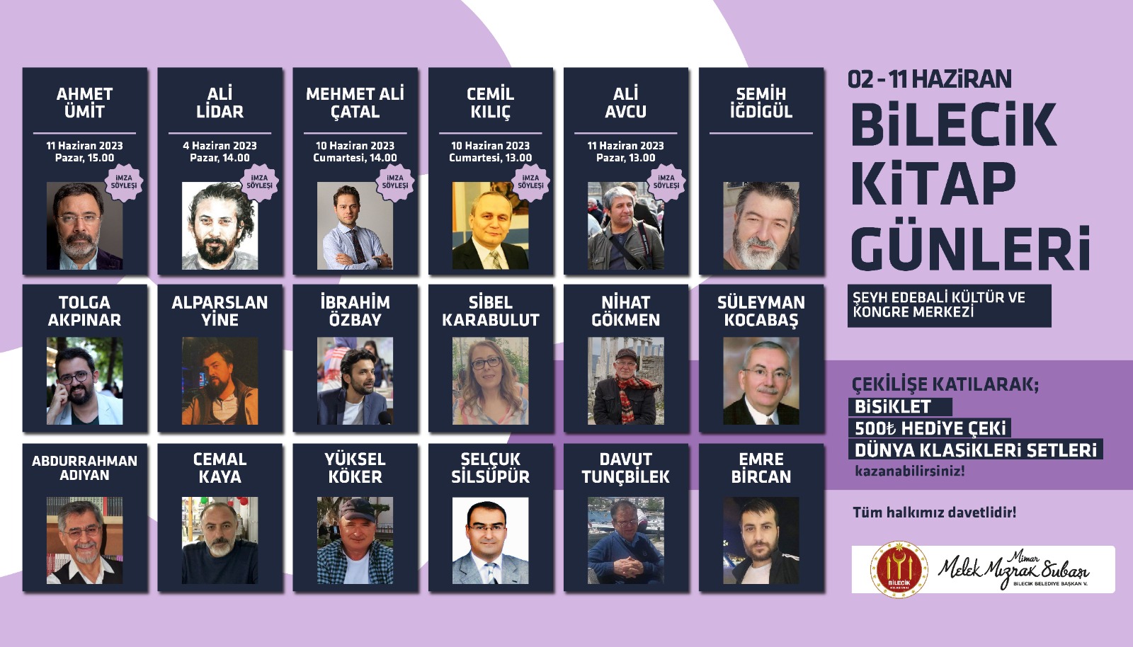 BİLECİK BELEDİYESİ KİTAP KAFE ÜNLÜ YAZARLARIN İMZA VE SÖYLEŞİLERİYLE HİZMETE GİRECEK Bilecik Belediyesi tarafından Şeyh Edebali Kültür Kongre Merkezi fuaye alanında