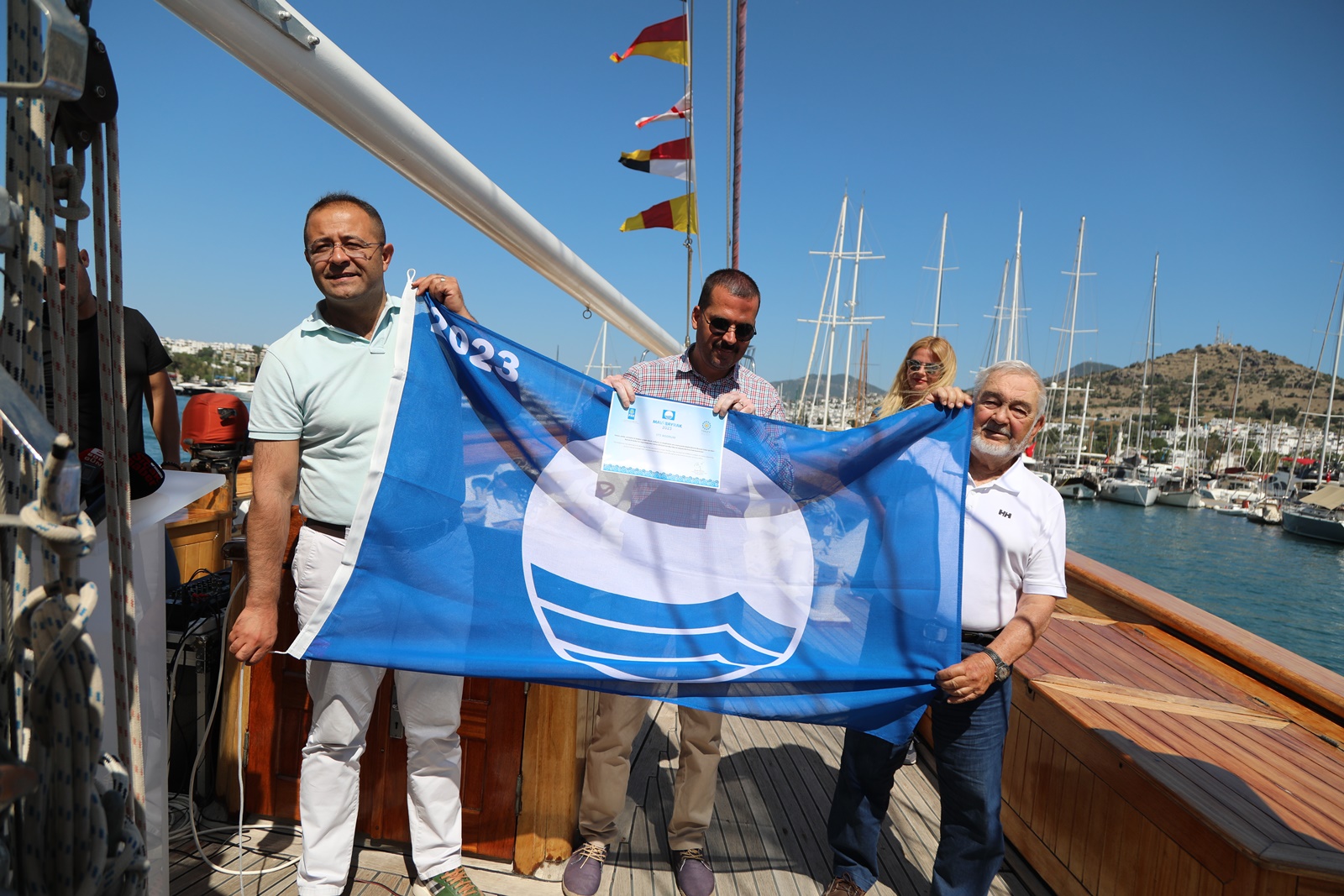 MAVİ BAYRAK ALAN İLK TÜRK EĞİTİM GEMİSİ STS BODRUM Cumhuriyet