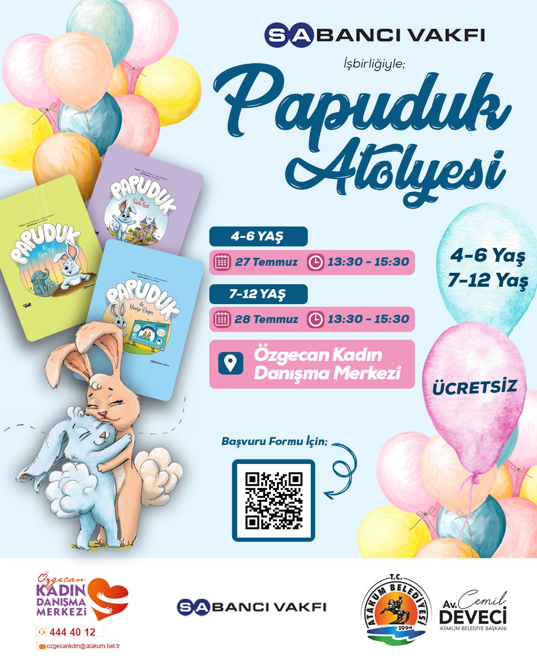 Atakum Belediyesi ve Sabancı Vakfı iş birliğiyle hayvanları ve doğayı