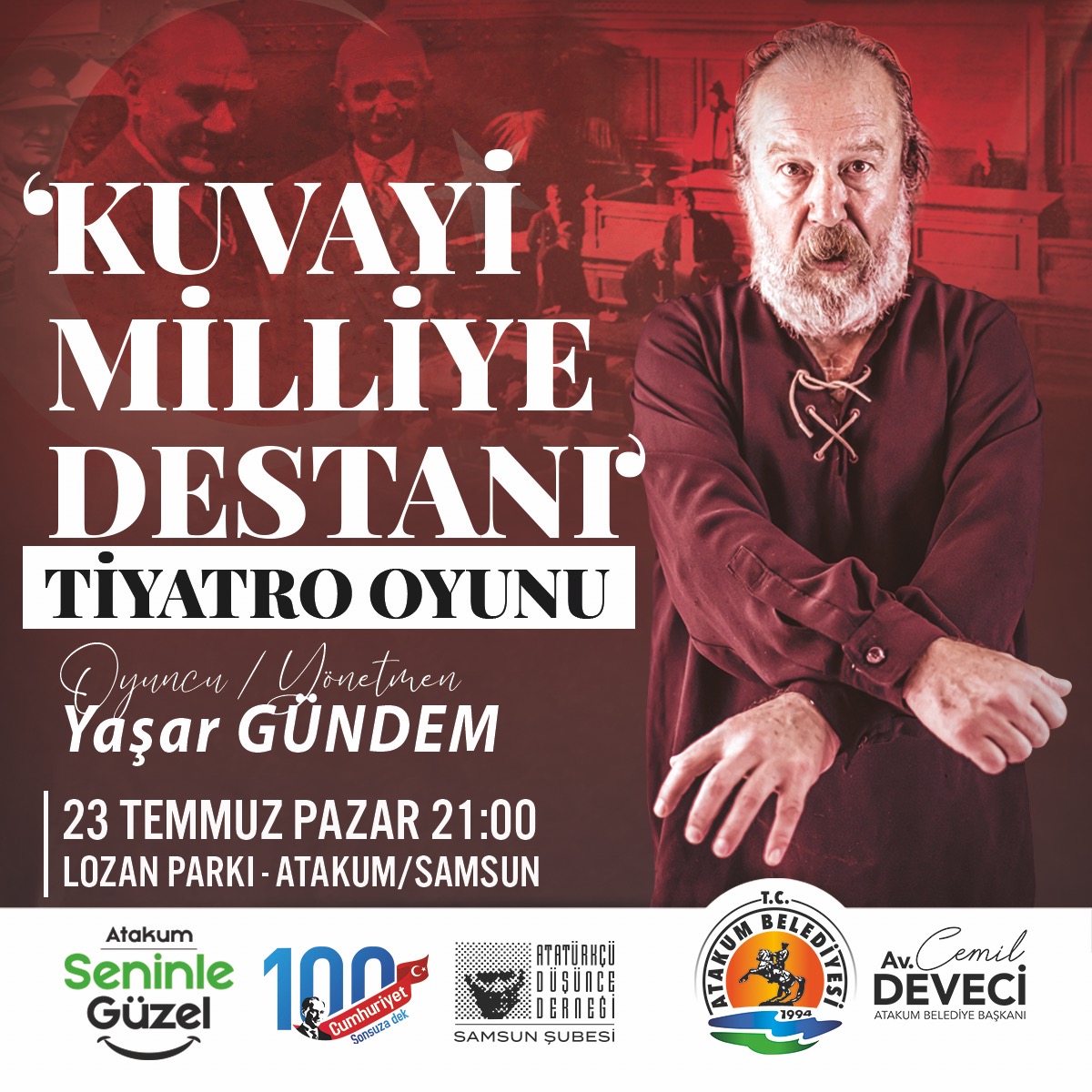 Atakum Belediyesi ve ADD Samsun Şubesi iş birliğinde Lozan Antlaşması’nın