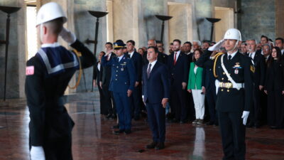 Muğla Büyükşehir Belediye Başkanı Ahmet Aras 30 Ağustos Zafer Bayramı’nıkutlayan