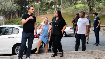 Bornova Belediye Başkanı Ömer Eşki, sabahın ilk ışıklarıyla birlikte Evka-3