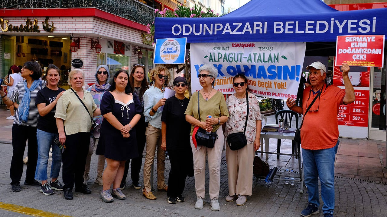 Cengiz Holding’in Eskişehir’de yapmak istediği altın-gümüş maden ocağına karşı Alpagut-Atalan’da