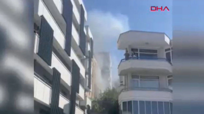 Ankara’nın Çankaya ilçesinde bulunan 5 katlı apartmanda saat 14.30 sıralarında