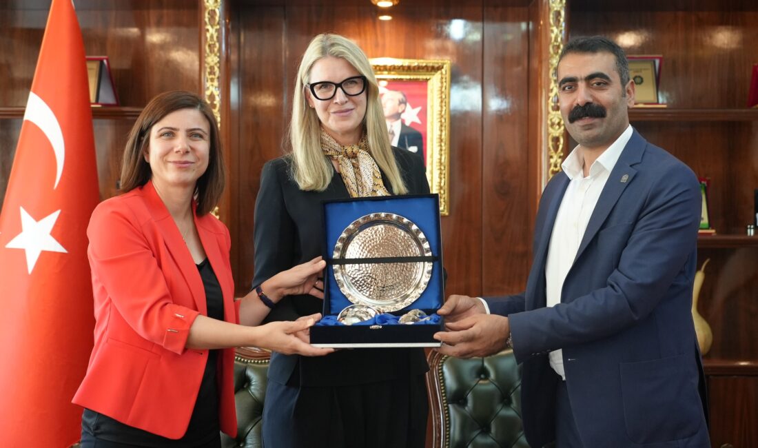 Diyarbakır Büyükşehir Belediyesi Eş Başkanları Serra Bucak ve Doğan Hatun,