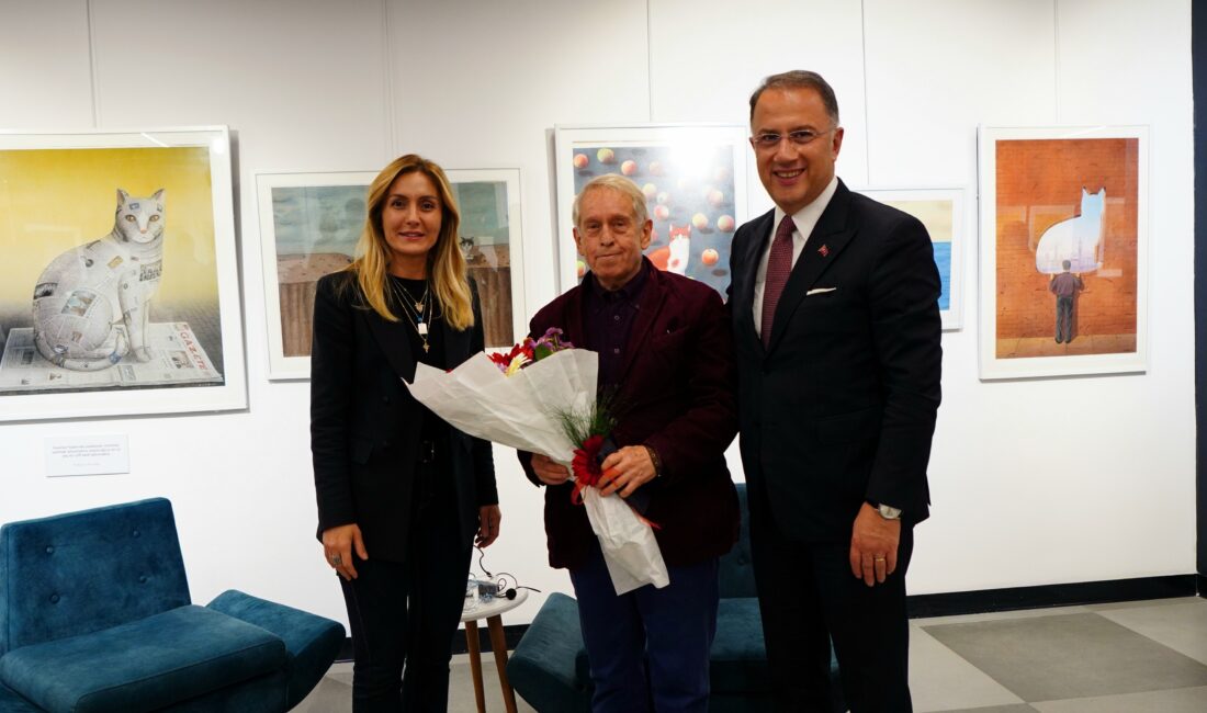 USTA İSİM BEYLİKDÜZÜ HALKIYLA BULUŞTU Grafik sanatçısı Gürbüz Doğan Ekşioğlu, Beylikdüzü Belediyesi’nin düzenlediğisöyleşide ilçe halkıyla
