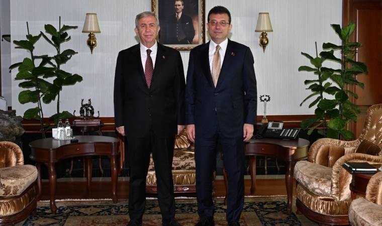 Ankara Büyükşehir Belediyesi Başkanı Mansur Yavaş ile İstanbul Büyükşehir Belediyesi