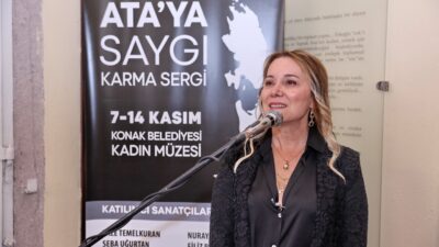 Tamamı kadın sanatçıların eserlerinden oluşan ‘Ata’ya Saygı’ karma sergisi Konak