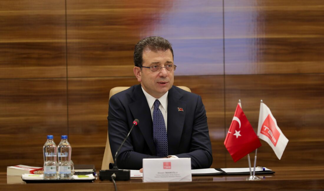 TBB ve İBB Başkanı Ekrem İmamoğlu, Ankara’da düzenlenen encümen toplantısının