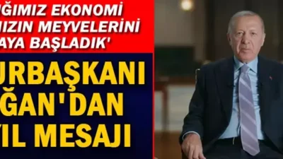Cumhurbaşkanı Recep Tayyip Erdoğan, yeni yıl nedeniyle bir video mesaj yayınladı. Cumhurbaşkanı Erdoğan yayınladığı
