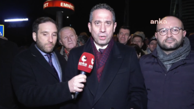 – İstanbul Emniyeti önünde bekleyen Zafer Partililere destek veren CHP