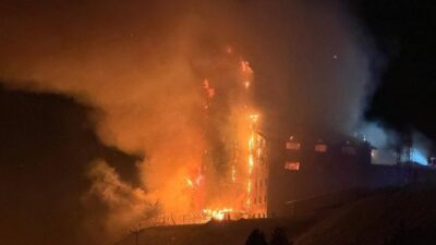 Bolu Kartalkaya Kayak Merkezi’ndeki bir otelde çıkan yangında ilk belirlemelere