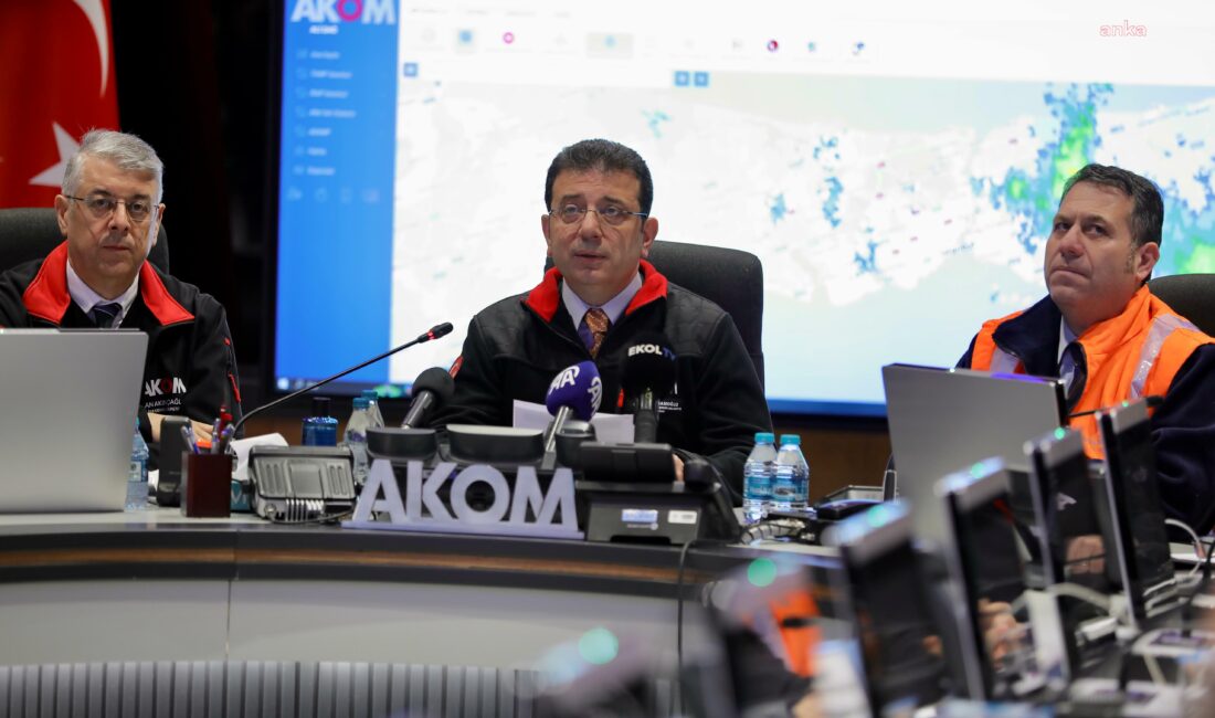  TBB ve İBB Başkanı Ekrem İmamoğlu, karlı bir hafta sonuna