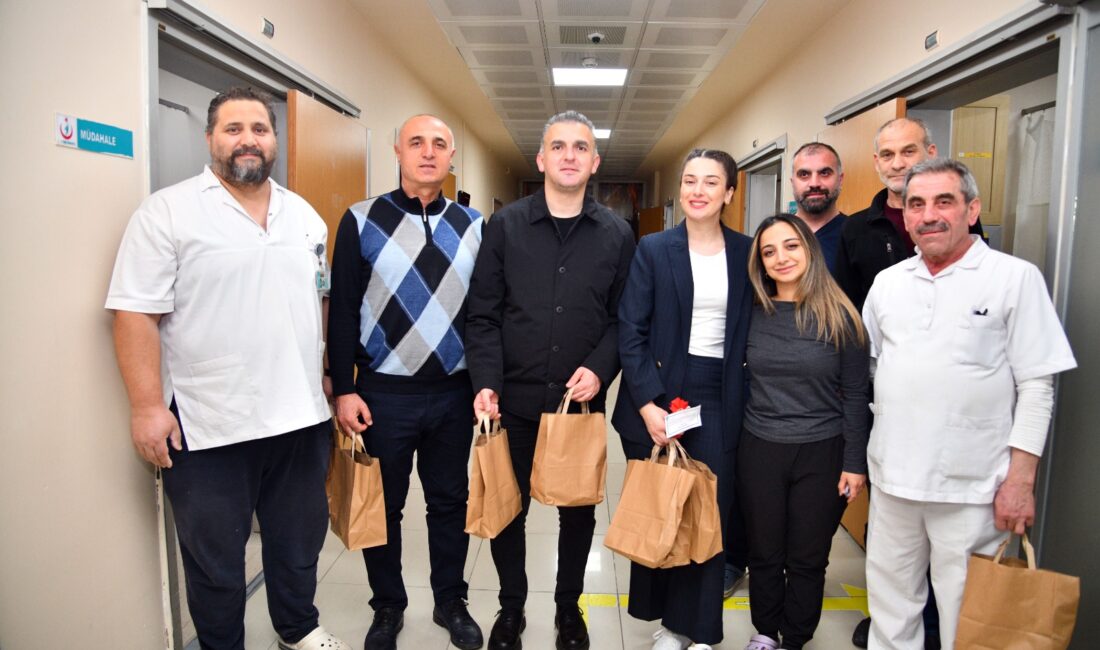 Ortahisar Belediyesi Sosyal Yardım İşleri Müdürlüğü görevlileri, hastaneleri ziyaret ederek