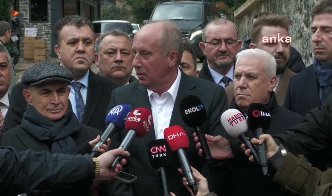 Memleket Partisi Genel Başkanı Muharrem İnce, gözaltına alınan İstanbul Büyükşehir