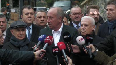 Memleket Partisi Genel Başkanı Muharrem İnce, gözaltına alınan İstanbul Büyükşehir
