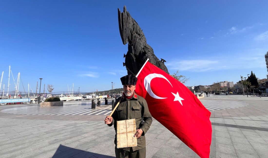 Şehitlerin anısına 7 yıldır İstanbul’dan Çanakkale’ye yürüyen gazi torunu Saffet