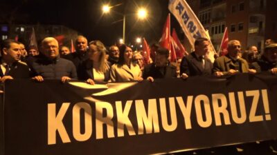  İstanbul Büyükşehir Belediye Başkanı Ekrem İmamoğlu’nun gözaltına alınması Edirne’de protesto