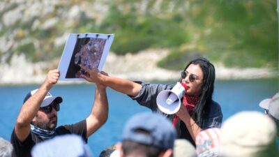 Bodrum Belediyesi tarafından gerçekleştirilen “kültür ve doğa yürüyüşü” Myndos Antik