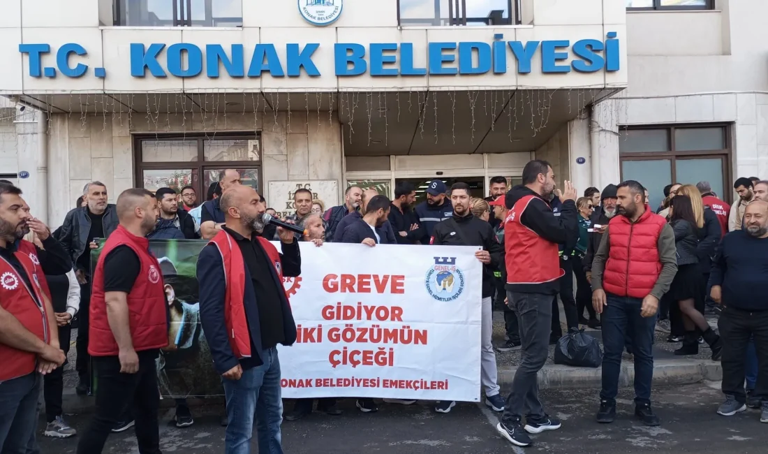 TİS görüşmelerinin tıkandığı Konak Belediyesi’nde Genel-İş üyesi işçiler, 7 Mayıs’ta