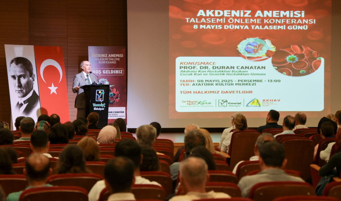 Manavgat Belediyesi sağlık söyleşileri kapsamında Akdeniz Kan Hastalıkları Vakfı Başkanı