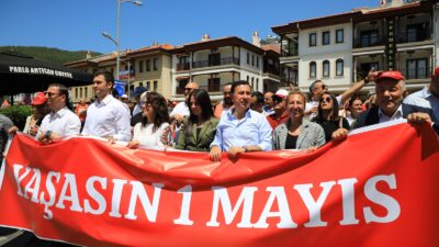 Muğla Büyükşehir Belediye Başkanı Ahmet Aras 1 Mayıs İşçi Bayramı,